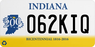 IN license plate 062KIQ