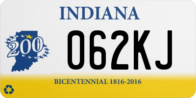 IN license plate 062KJ