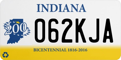 IN license plate 062KJA
