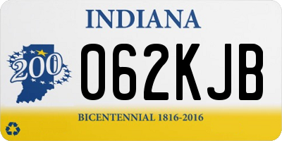 IN license plate 062KJB