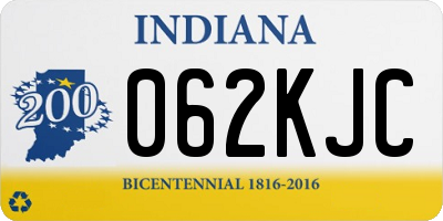 IN license plate 062KJC