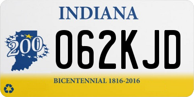 IN license plate 062KJD