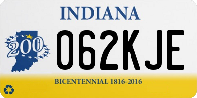 IN license plate 062KJE
