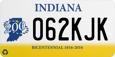 IN license plate 062KJK
