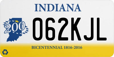 IN license plate 062KJL