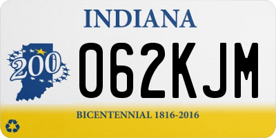 IN license plate 062KJM