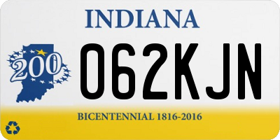 IN license plate 062KJN