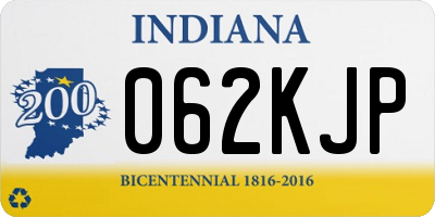 IN license plate 062KJP