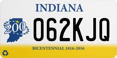 IN license plate 062KJQ