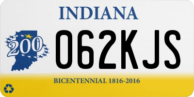 IN license plate 062KJS