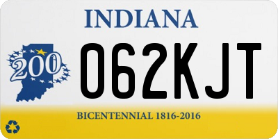 IN license plate 062KJT