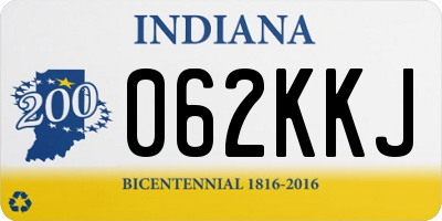 IN license plate 062KKJ