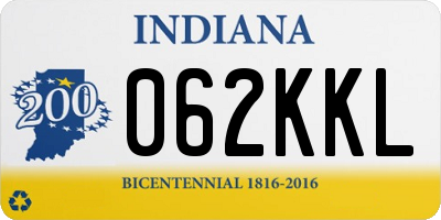 IN license plate 062KKL