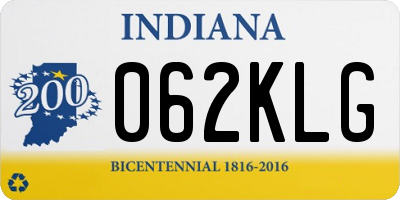 IN license plate 062KLG