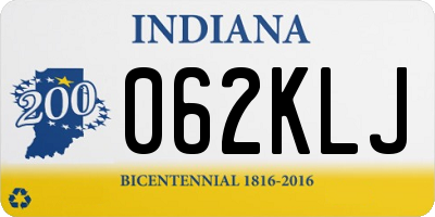 IN license plate 062KLJ
