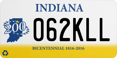 IN license plate 062KLL