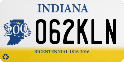 IN license plate 062KLN