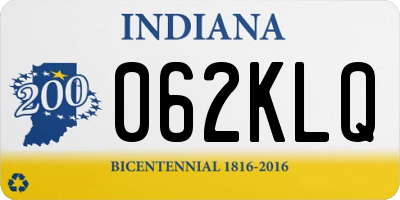 IN license plate 062KLQ