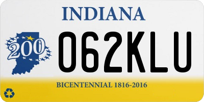 IN license plate 062KLU