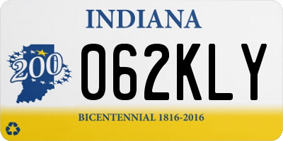 IN license plate 062KLY