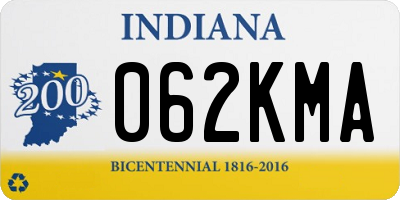 IN license plate 062KMA