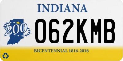 IN license plate 062KMB