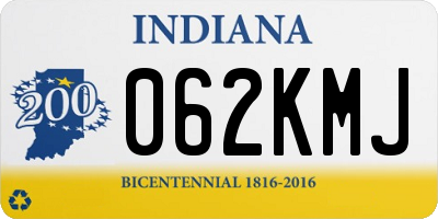 IN license plate 062KMJ