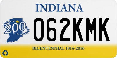 IN license plate 062KMK