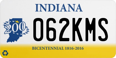 IN license plate 062KMS