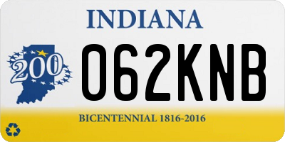 IN license plate 062KNB
