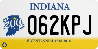 IN license plate 062KPJ