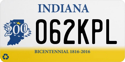 IN license plate 062KPL