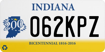 IN license plate 062KPZ