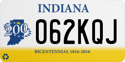 IN license plate 062KQJ
