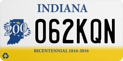 IN license plate 062KQN
