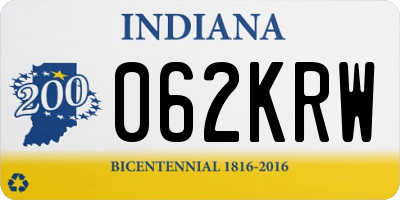 IN license plate 062KRW