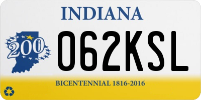 IN license plate 062KSL