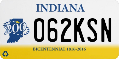 IN license plate 062KSN