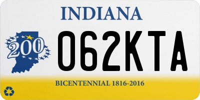 IN license plate 062KTA