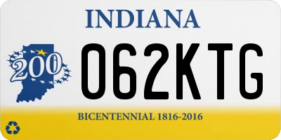 IN license plate 062KTG