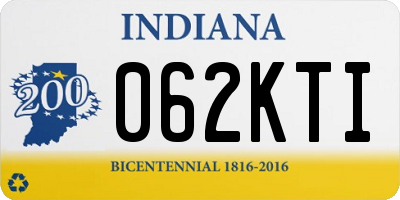 IN license plate 062KTI