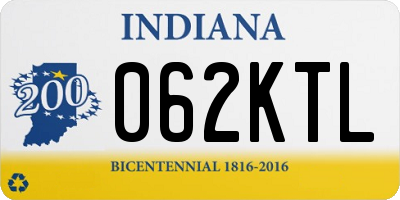 IN license plate 062KTL