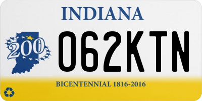 IN license plate 062KTN