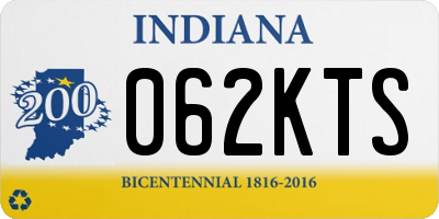 IN license plate 062KTS
