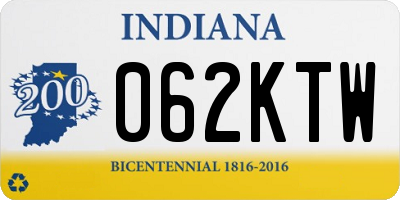IN license plate 062KTW