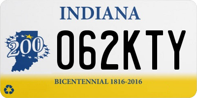 IN license plate 062KTY