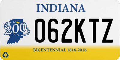 IN license plate 062KTZ