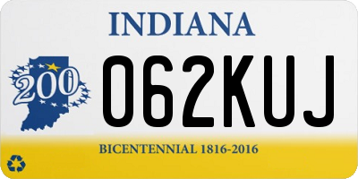 IN license plate 062KUJ