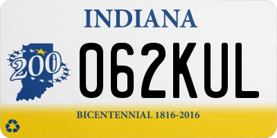 IN license plate 062KUL