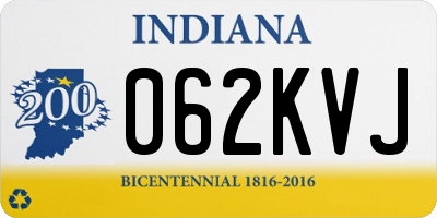 IN license plate 062KVJ
